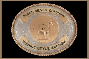 Custom Belt buckle oval shaped, bronze banners