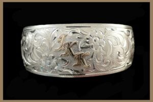 Hand Engraved Jewelry Bracelet with initials