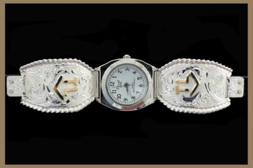 Hand Engraved Western Jewelry ladies watch with brand